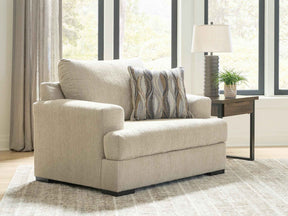Lofwood Oatmeal Chair and a Half by Ashley at Eve Furniture