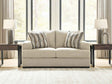 Lofwood Oatmeal Loveseat by Ashley at Eve Furniture