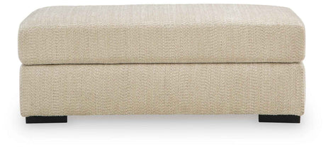 Lofwood Oatmeal Ottoman by Ashley at Eve Furniture