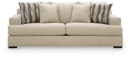 Lofwood Oatmeal Sofa and Loveseat by Ashley at Eve Furniture