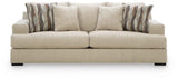 Lofwood Oatmeal Sofa and Loveseat by Ashley at Eve Furniture