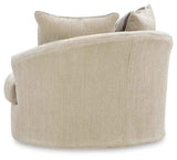 Lofwood Oatmeal Swivel Accent Chair by Ashley at Eve Furniture