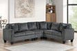 Logan Charcoal Reversible Sectional by Happy Homes at Eve Furniture
