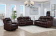 Logan Deep Brown Motion Living Room Set by Cosmos Furniture at Eve Furniture