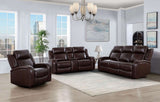 Logan Deep Brown Motion Living Room Set by Cosmos Furniture at Eve Furniture