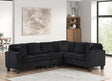 Logan Onyx Cord Fabric Reversible Sectional by Happy Homes at Eve Furniture