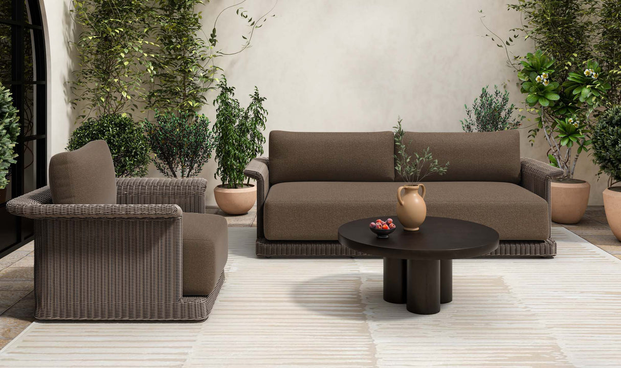 Logan Outdoor Coffee table Black by Moe's Home at Eve Furniture