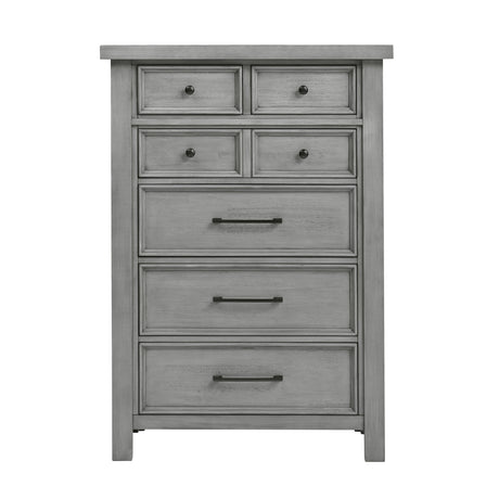 Logandale Antique Gray Sleigh Storage Platform Bedroom Set by Homelegance at Eve Furniture