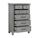 Logandale Antique Gray Sleigh Storage Platform Bedroom Set by Homelegance at Eve Furniture