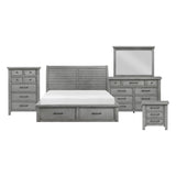 Logandale Antique Gray Wardrobe Chest by Homelegance at Eve Furniture