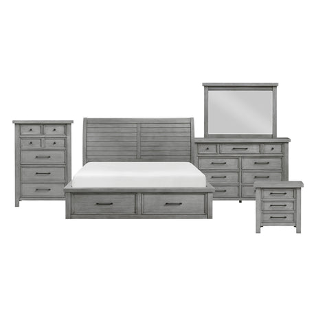 Logandale Antique Gray Wardrobe Chest by Homelegance at Eve Furniture