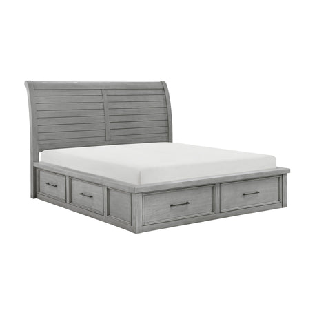 Logandale Antique Gray Wardrobe Chest by Homelegance at Eve Furniture