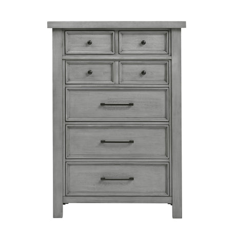 Logandale Antique Gray Wardrobe Chest by Homelegance at Eve Furniture