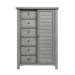 Logandale Antique Gray Wardrobe Chest by Homelegance at Eve Furniture