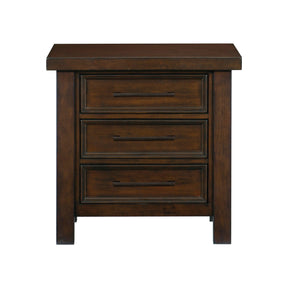 Logandale Brown Nightstand by Homelegance at Eve Furniture