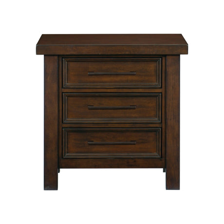 Logandale Brown Nightstand by Homelegance at Eve Furniture
