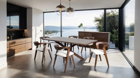 Logstor Rich Walnut 7-Piece Dining Room Set by Furniture of America at Eve Furniture