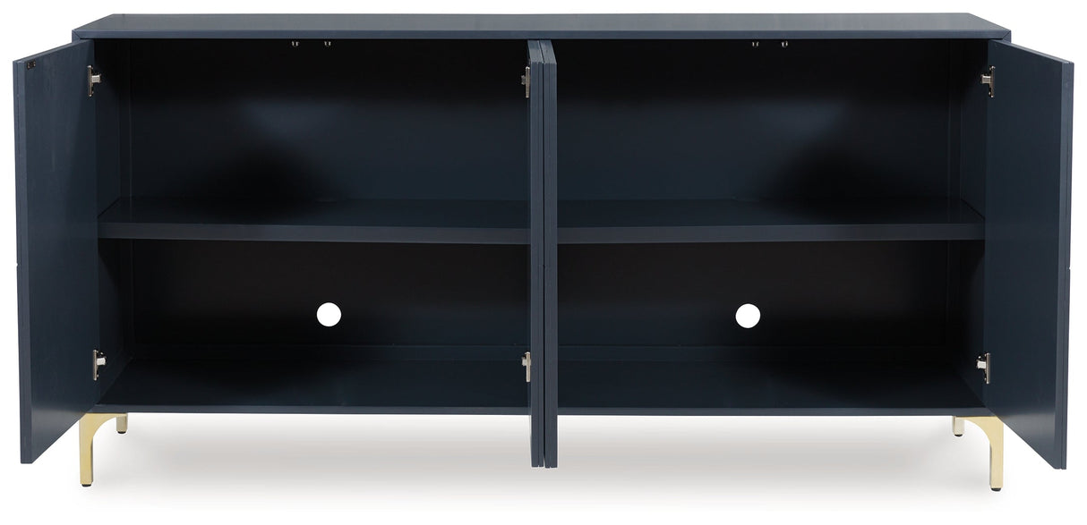 Loirwick Dark Blue Accent Cabinet