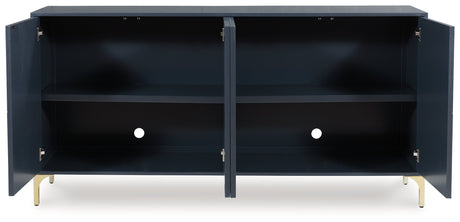 Loirwick Dark Blue Accent Cabinet