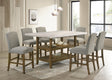 Lola Walnut Genuine Marble 7-Piece Dining Set by Happy Homes at Eve Furniture