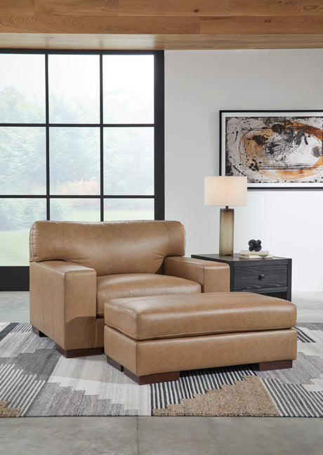 Lombardia Tumbleweed Leather Living Room Set by Ashley at Eve Furniture