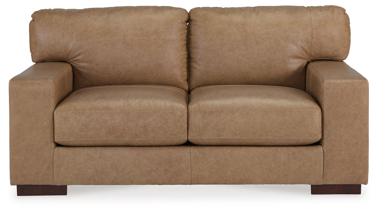 Lombardia Tumbleweed Loveseat by Ashley at Eve Furniture