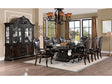 Lombardy Walnut/Dark Brown 9 Pc. Dining Room Set by Furniture of America at Eve Furniture