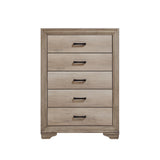 Lonan Natural California King Panel Bed by Homelegance at Eve Furniture