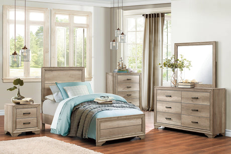 Lonan Natural Panel Youth Bedroom Set by Homelegance at Eve Furniture