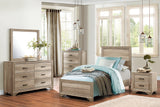 Lonan Natural Twin Panel Bed by Homelegance at Eve Furniture