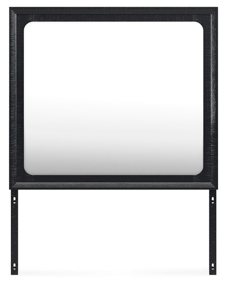 Londer Black Bedroom Mirror by Ashley at Eve Furniture