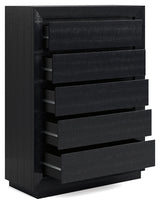 Londer Black Chest of Drawers by Ashley at Eve Furniture