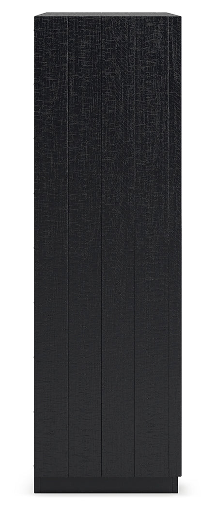 Londer Black Chest of Drawers by Ashley at Eve Furniture