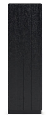 Londer Black Chest of Drawers by Ashley at Eve Furniture