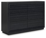 Londer Black Dresser by Ashley at Eve Furniture