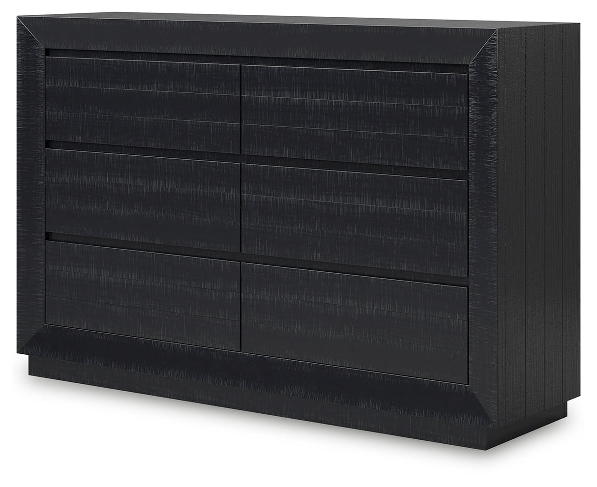 Londer Black Dresser by Ashley at Eve Furniture