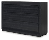 Londer Black Dresser by Ashley at Eve Furniture