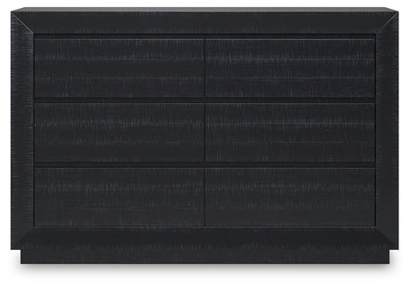 Londer Black Dresser by Ashley at Eve Furniture