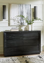 Londer Black Dresser by Ashley at Eve Furniture