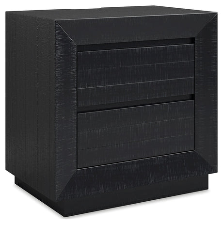 Londer Black Nightstand by Ashley at Eve Furniture