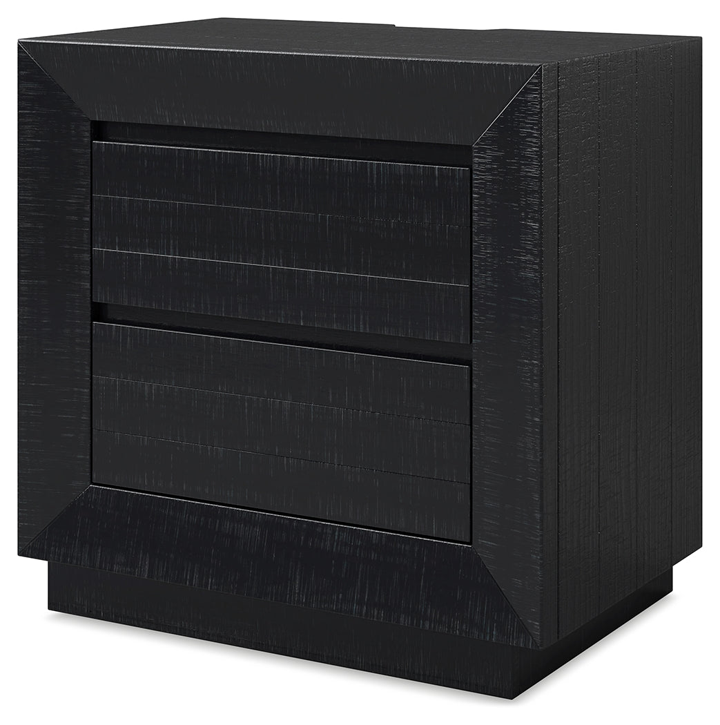 Londer Black Nightstand by Ashley at Eve Furniture