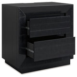 Londer Black Nightstand by Ashley at Eve Furniture