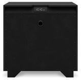 Londer Black Nightstand by Ashley at Eve Furniture