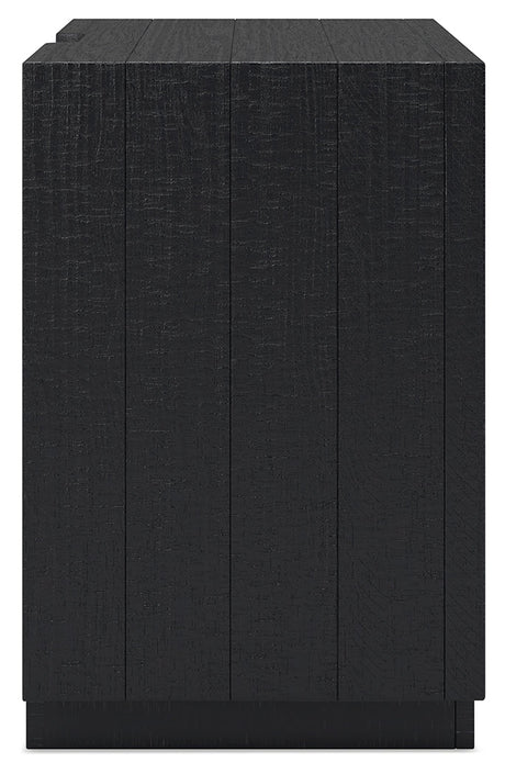 Londer Black Nightstand by Ashley at Eve Furniture