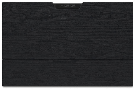 Londer Black Nightstand by Ashley at Eve Furniture