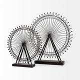 London Eye 3L x 25W Black Metal London Eye Replica by Mercana at Eve Furniture