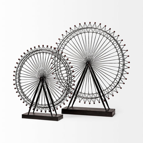 London Eye Black Metal London Eye Replica by Mercana at Eve Furniture