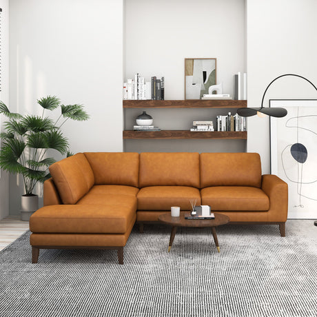 London Leather Sectional Sofa Left Facing by Ashcroft Furniture at Eve Furniture