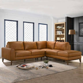 London Leather Sectional Sofa Right Facing by Ashcroft Furniture at Eve Furniture