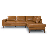 London Leather Sectional Sofa Right Facing by Ashcroft Furniture at Eve Furniture